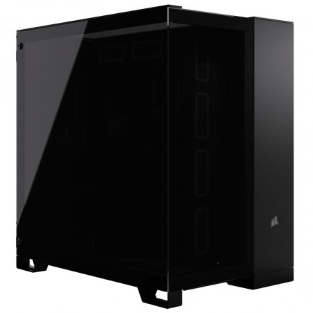 Corsair 6500X Dual Chamber Gaming Case w/ Glass Side & Front, ATX, No Fans Inc., Mesh Panels, USB-C, Black