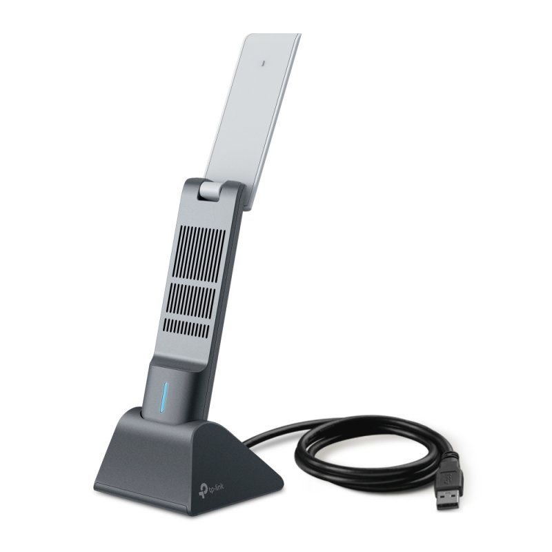 TP-LINK (Archer TX50UH) AX3000 High Gain Wireless USB Adapter, Dual Band, USB 3.0, MU-MIMO, OFDMA, WPA3, Cradle