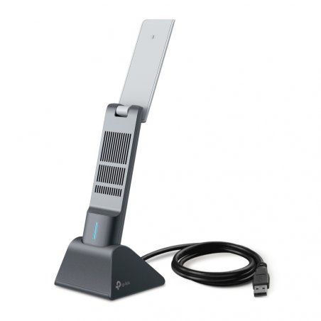 TP-LINK (Archer TX50UH) AX3000 High Gain Wireless USB Adapter, Dual Band, USB 3.0, MU-MIMO, OFDMA, WPA3, Cradle