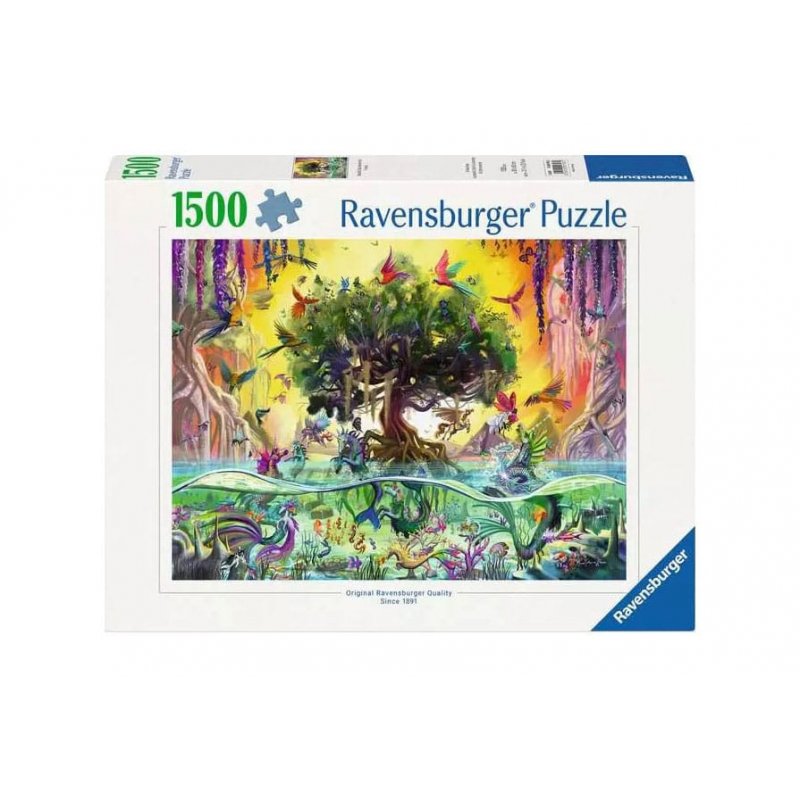 Original Ravensburger Quality puzzle La licorne du lac et ses amis (1500 pièces)