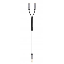 Doubleur Jack 3.5 T'nB M/F 20cm (Noir/Gris)