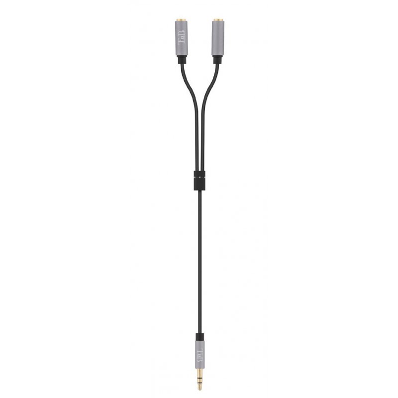 Doubleur Jack 3.5 T'nB M/F 20cm (Noir/Gris)