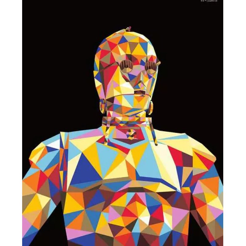 Star Wars set de peinture par numéros CreArt C-3PO 24 x 30 cm