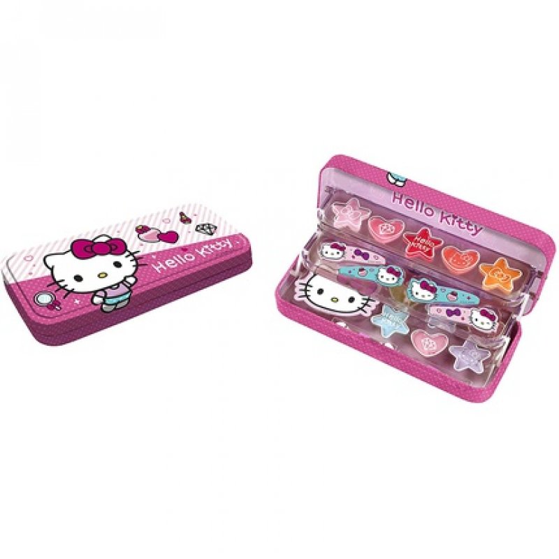 HELLO KITTY PLUMIER ALUMINO MAQUILLAJE LOTE 18 pz