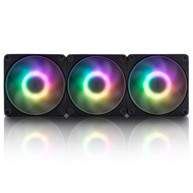 InWin AM120S RGB PWM Lüfter 3er Pack - 120mm, schwarz