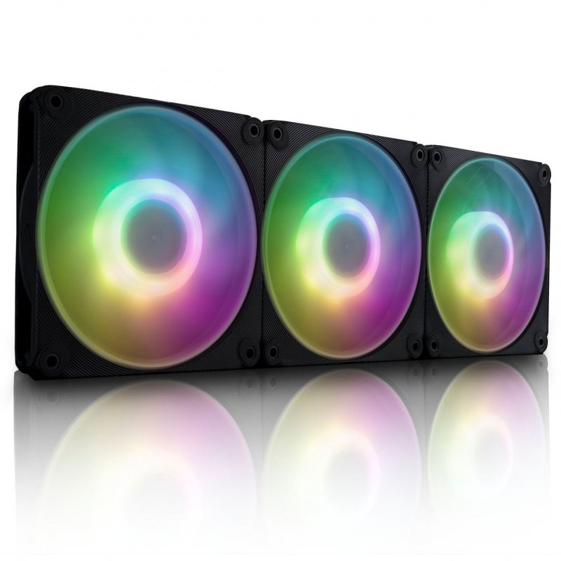 InWin AM120S RGB PWM Lüfter 3er Pack - 120mm, schwarz