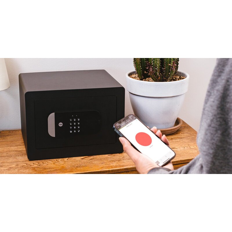 Yale YSS/250/EB1 coffre-fort Coffre-fort indépendant Noir