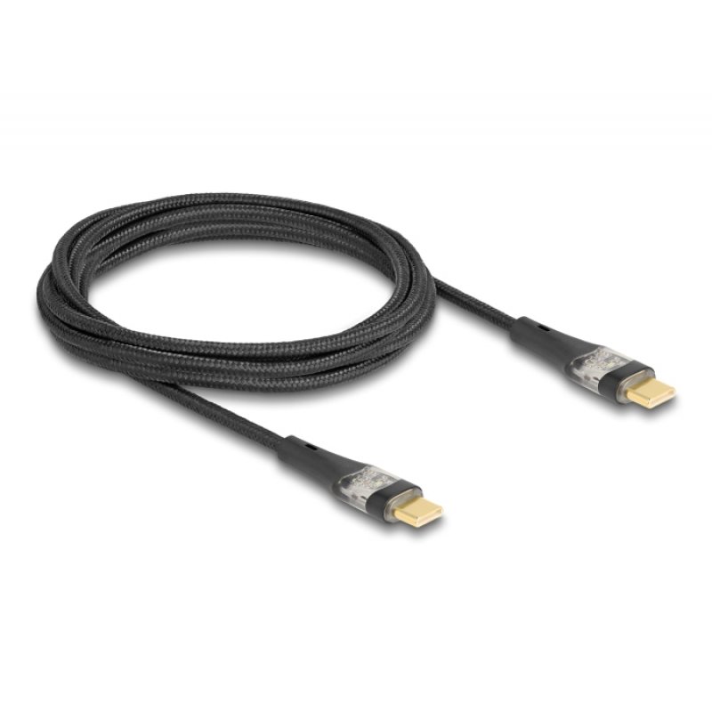 DeLOCK 80764 câble USB 2 m USB 2.0 USB C Noir