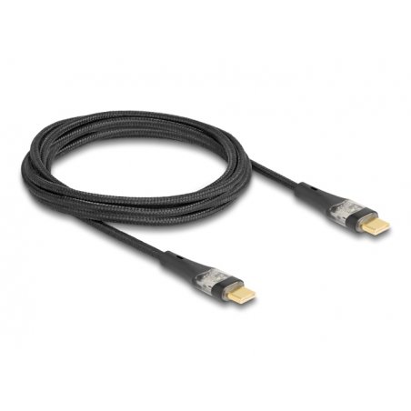 DeLOCK 80764 câble USB 2 m USB 2.0 USB C Noir