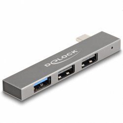 DeLOCK 64274 station d'accueil USB 3.2 Gen 2 (3.1 Gen 2) Type-C Gris