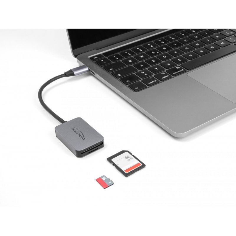 DeLOCK 91009 card reader USB 3.2 Gen 1 (3.1 Gen 1) Type-C Grey