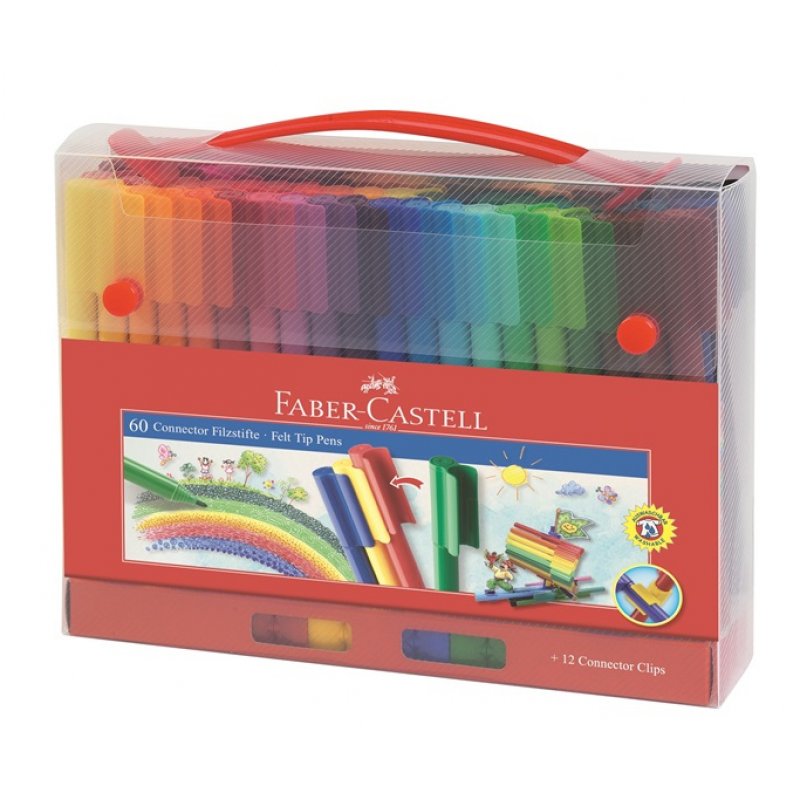 Faber-Castell - Gift set Connector felt-tip pen (60 pcs) (155560)