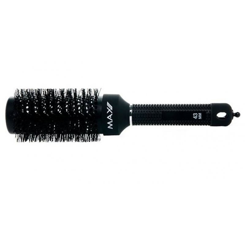 Max Pro 8718781860370 brosse à cheveux et peigne Adulte Brosse à cheveux ronde Noir
