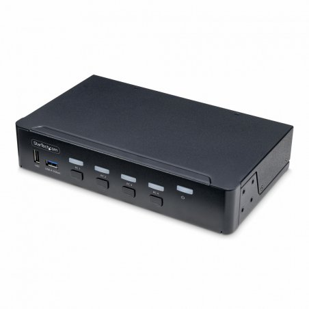 StarTech.com P4AD122-KVM-SWITCH commutateur écran, clavier et souris Grille de montage Noir