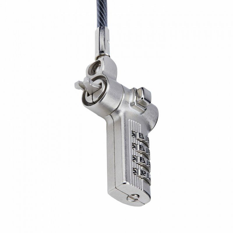 StarTech.com UNIVCS25-LAPTOP-LOCK câble antivol Noir, Argent 2 m