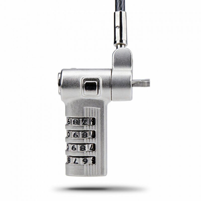 StarTech.com UNIVCS25-LAPTOP-LOCK câble antivol Noir, Argent 2 m