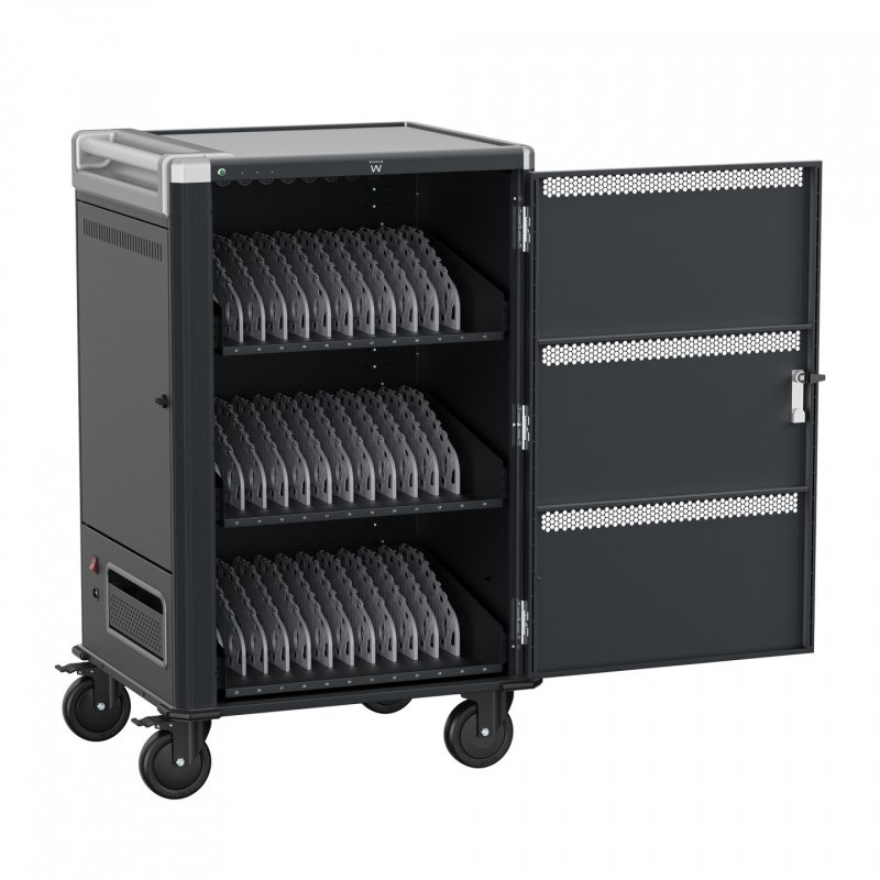 Ewent EW1701 portable device management cart/cabinet Portable device management cabinet Black, Grey