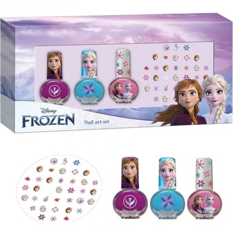 FROZEN SET UÑAS LOTE 4 pz