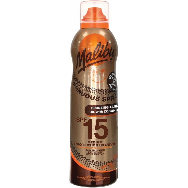 Malibu - SPF15 Bronzing Oil with Coconut Spray 175 ml