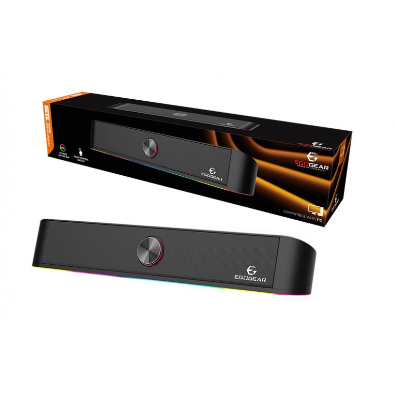 EgoGear SAU50-W-RGB haut-parleur soundbar Noir