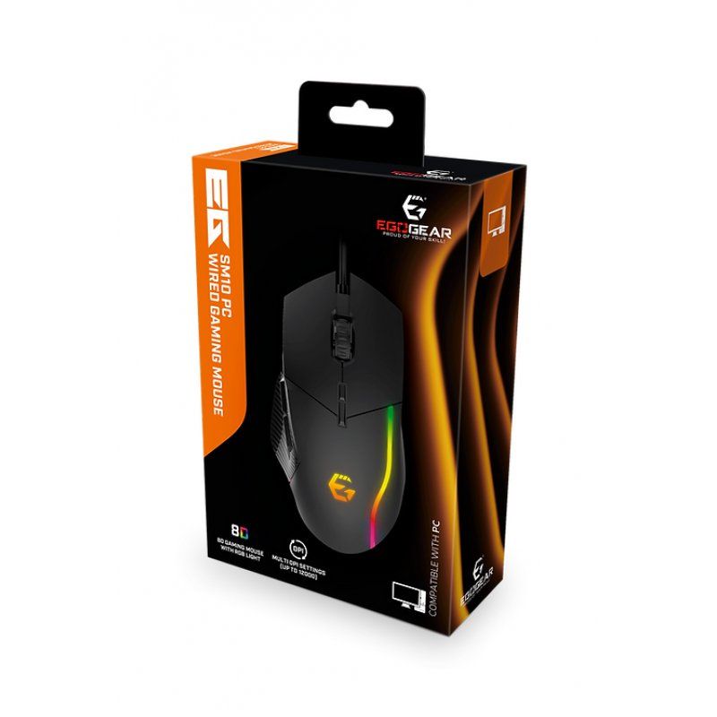 EgoGear - Souris de jeu filaire RGB SM10