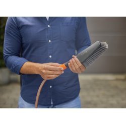 Cleansystem Wasch-Set mit Handbürste M soft (grau, inkl. 10 Seifenstäbchen)