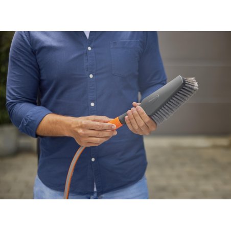 Cleansystem Wasch-Set mit Handbürste M soft (grau, inkl. 10 Seifenstäbchen)