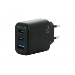 Wall Charger 65W 2 USB C 1 USB A GaN