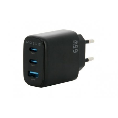 Wall Charger 65W 2 USB C 1 USB A GaN