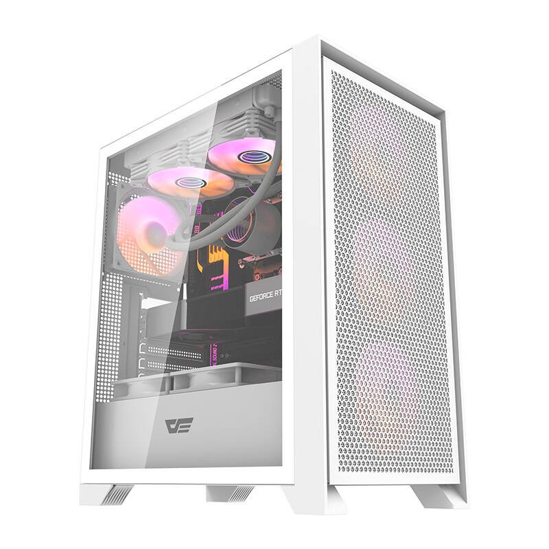 Computer case Darkflash DRX70 MESH 4 RGB fans (white)