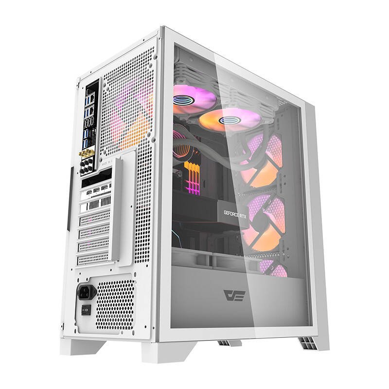 Computer case Darkflash DRX70 MESH 4 RGB fans (white)