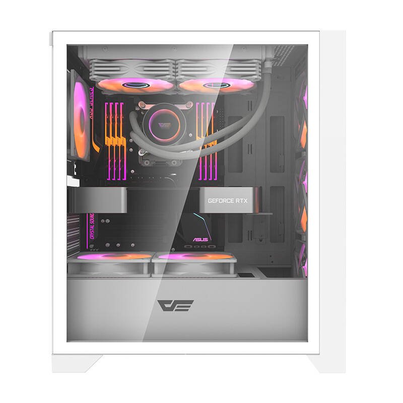 Computer case Darkflash DRX70 MESH 4 RGB fans (white)