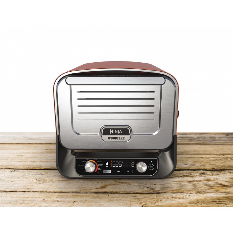Ninja OO101EU barbecue et grill Électrique charbon Noir, Rouge, Argent 2400 W