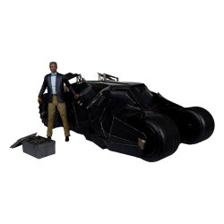 DC Multiverse véhicule Tumbler with Lucuis Fox (The Dark Knight) (Gold Label)