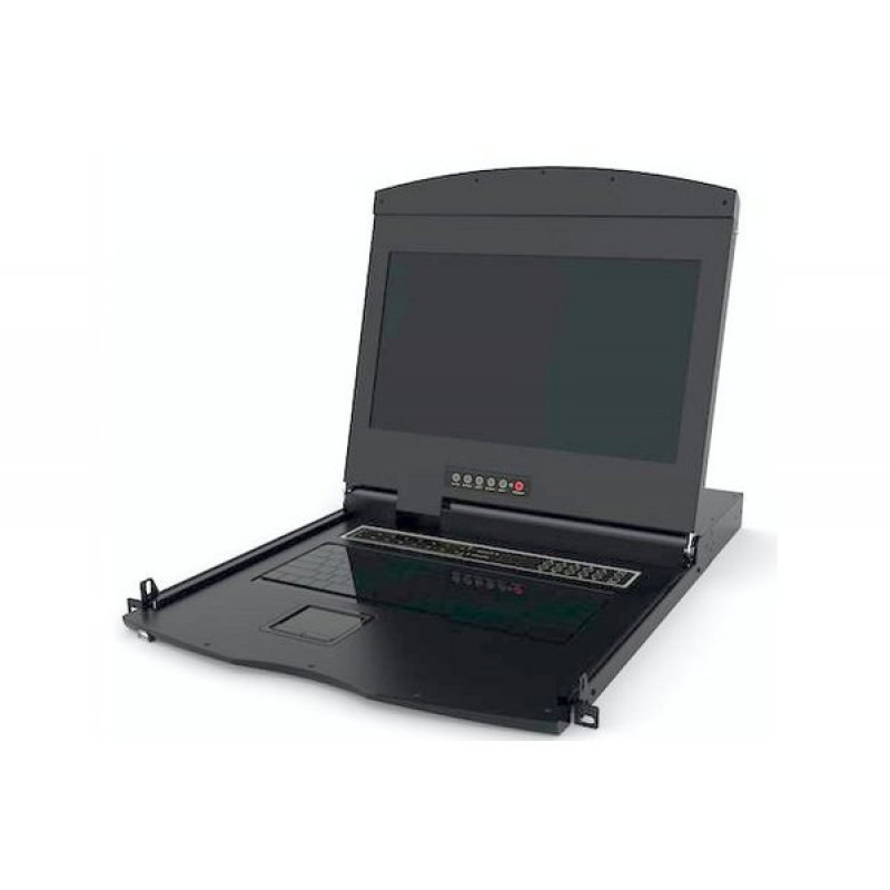 HDMI/USB KVM CONSOLE WITH 17,3" 16:9 LCD SCREEN -4 PORTS