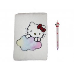 HELLO KITTY - Pack Notebook Peluche A5 Stylo-Bille