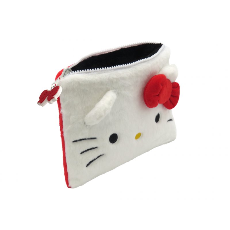 HELLO KITTY & KUROMI - Trousse Peluche Réversible
