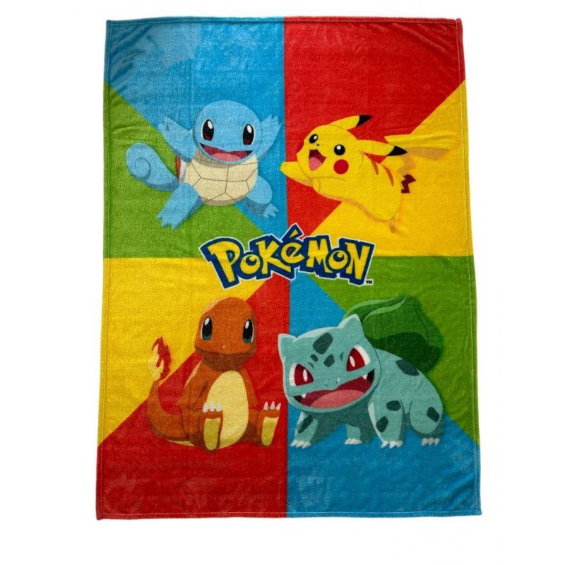 POKEMON & Friends - Plaid en Polaire Coral 130x180cm