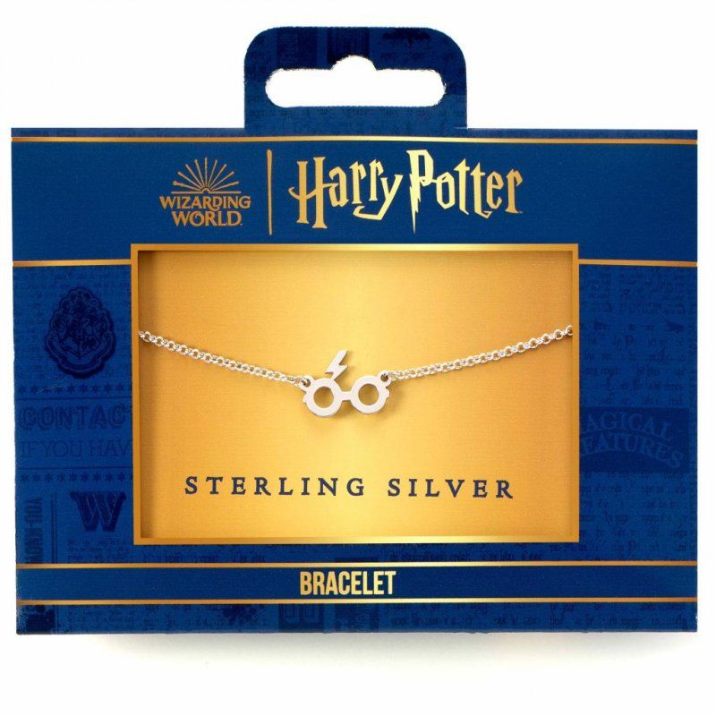 HARRY POTTER - Lunettes & Eclair - Bracelet Argent