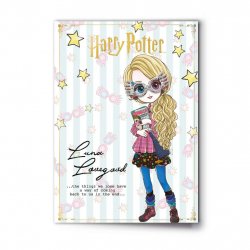 HARRY POTTER - Luna Lovegood - Carte de Voeux avec Pin's