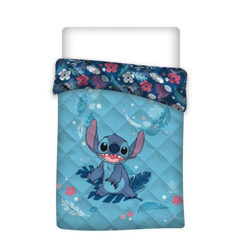 LILO & STITCH - Stitch "Bleu" - Couverture en Quilt 140x200cm