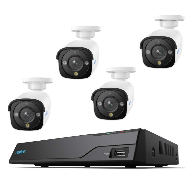 NVS8-12MB4 (1x 8 Kanal NVR, 4x 12 MP Kamera)