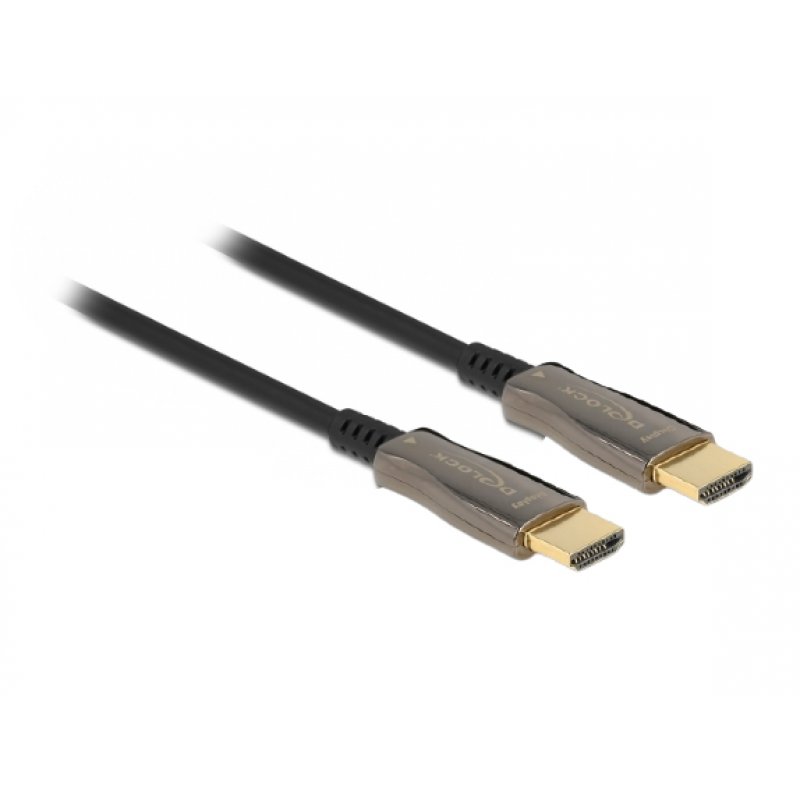 DeLOCK 84039 câble HDMI 25 m HDMI Type A (Standard) Noir, Argent