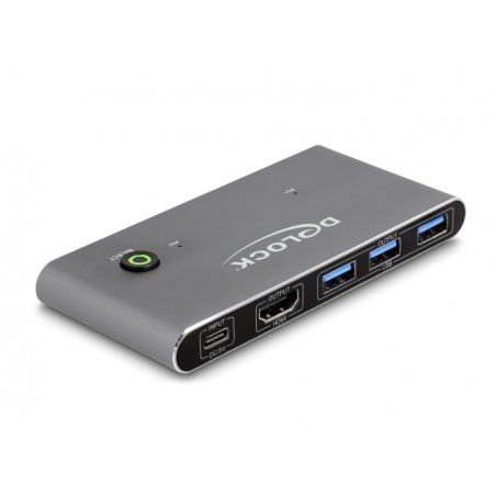 DeLOCK 18647 KVM switch Anthracite