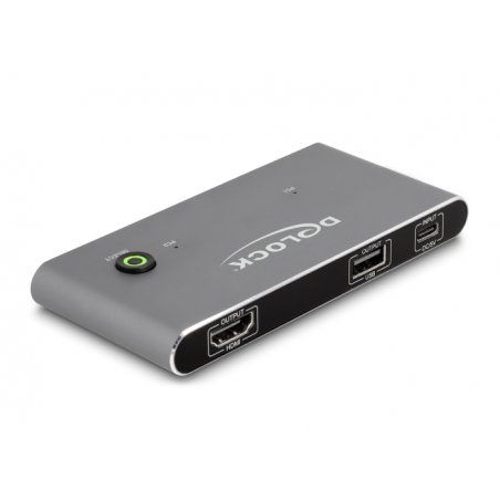 Delock USB-C™ KVM Switch zu HDMI 8K 60 Hz mit USB 2.0