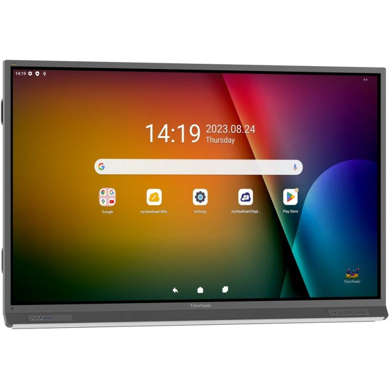 Viewsonic IFP7552-2F tableau blanc interactif 190,5 cm (75") 3840 x 2160 pixels Écran tactile Noir HDMI