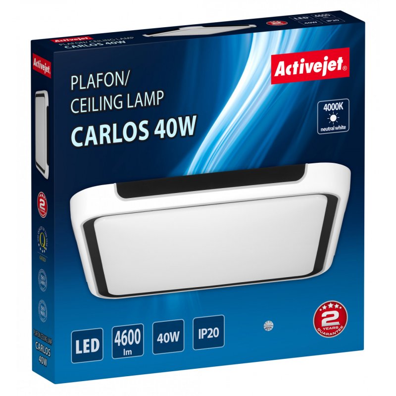 Activejet Lampa sufitowa LED AJE-CARLOS 40W