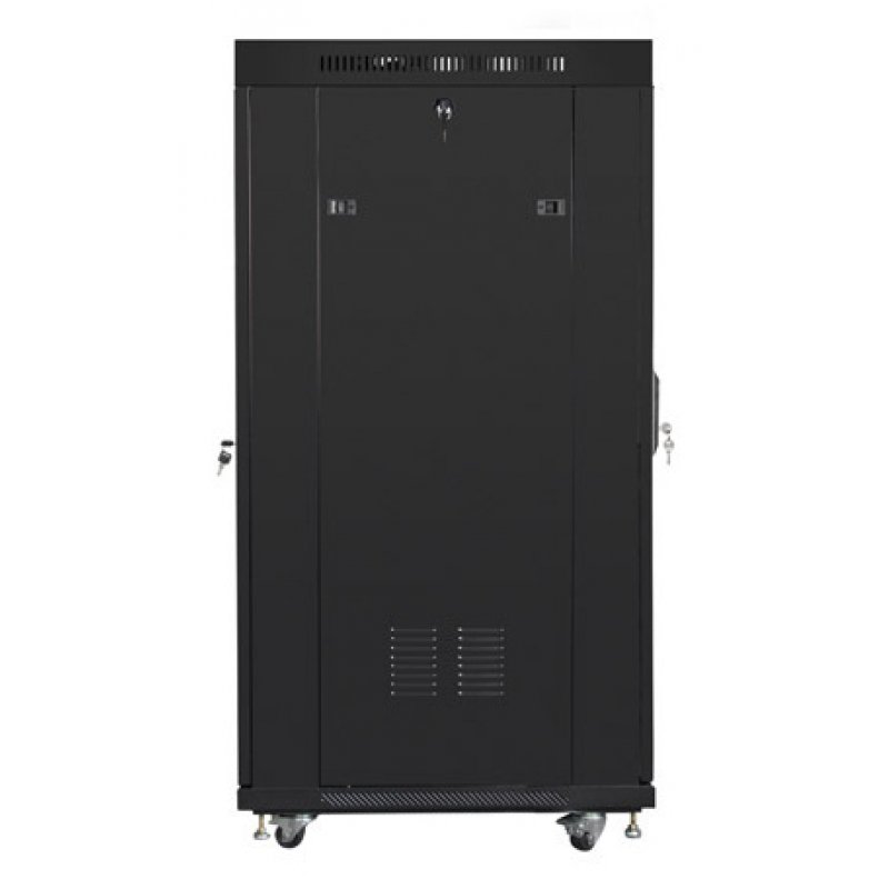 Lanberg FF01-6827-23BL rack cabinet 27U Freestanding rack Black