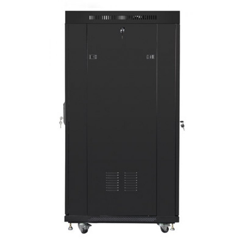 Lanberg FF01-6827-23BL rack cabinet 27U Freestanding rack Black
