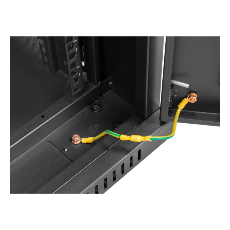 ARMARIO LANBERG RACK 19" 27U 600X800 FLAT PACK PUERTA MESH NEGRO CON LCD